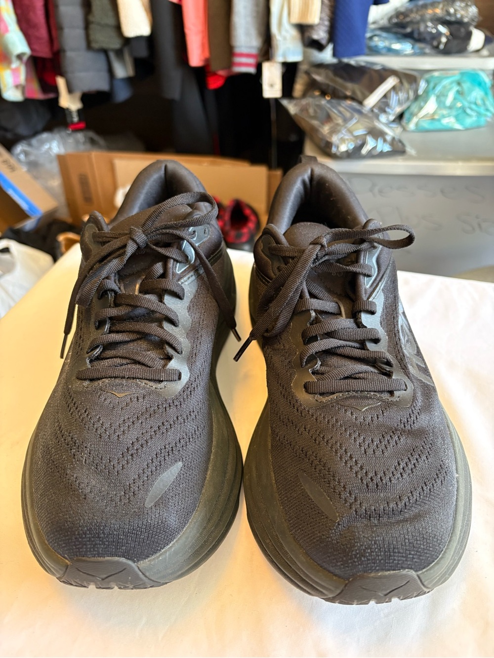 Hoka One One Men's Dark Gray/Black Athletic Running Shoes